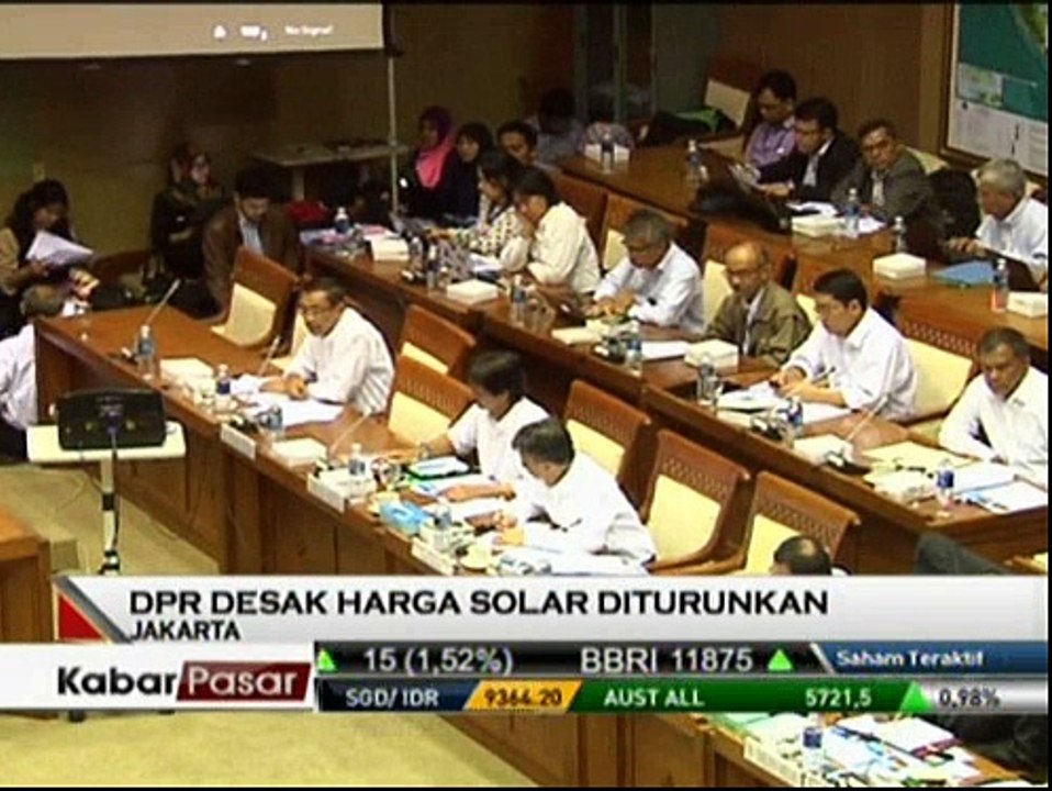 Komisi VII DPR Minta Pemerintah Turunkan Harga Solar