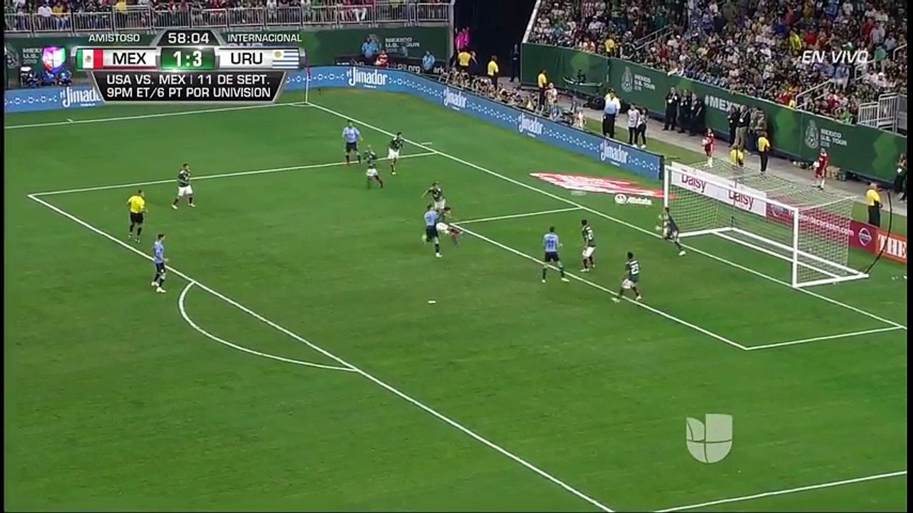 Mexico vs Uruguay 1-4 - Gastón Pereiro Goal  08/09/2018