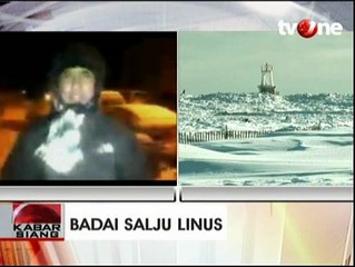 Download Video: Badai Salju Linus Landa AS, Suhu Mencapai Minus 15 Derajat Celcius