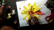 Waste material reuse idea _ DIY art and Crafts _ recycling waste marriage glass _ sunflower  making ( 204 )