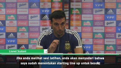 Descargar video: Pelatih Sementara Argentina Sebutkan Starting Line Up Di Konferensi Pers!