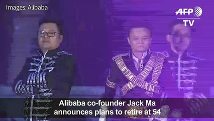 Alibaba co-founder Jack Ma announces plans to retire at 54