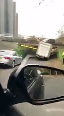 driver mistakes how big his lorry is