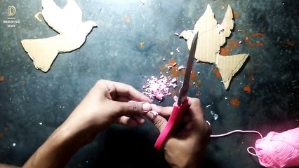 Birds made with wool step by step (উল দিয়ে পাখি তৈরি) ( 209 )