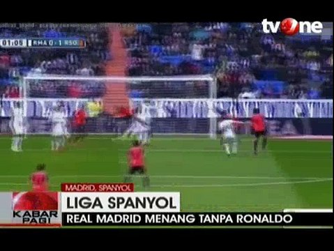 Tanpa Ronaldo, Madrid Menang Telak Atas Real Sociedad 4-1