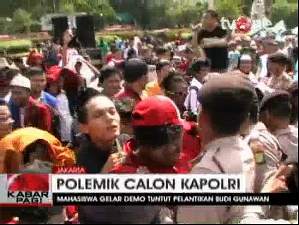 Massa 'Save Polri' Desak Jokowi Lantik Budi Gunawan