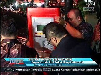 Bayar Parkir di Jakarta Gunakan Uang Elektronik