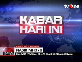 Malaysia Nyatakan MH370 Alami Kecelakaan Fatal