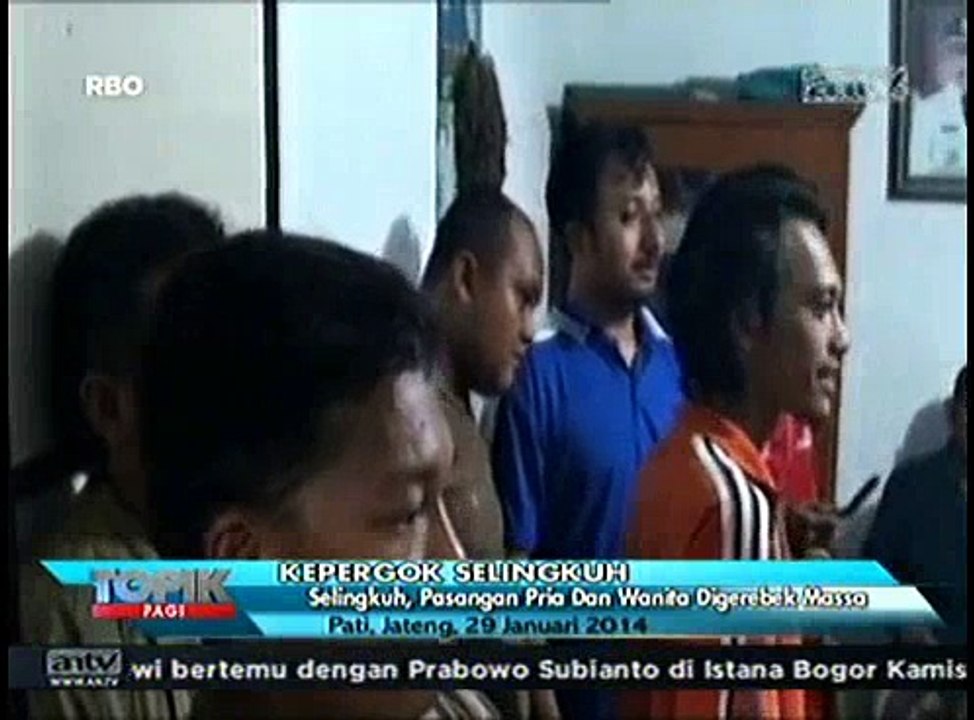 Selingkuh, Pasangan Pria dan Wanita Digerebek Warga
