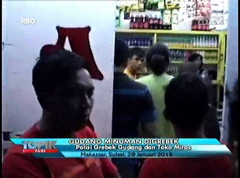 Polisi Gerebek Gudang dan Toko Miras