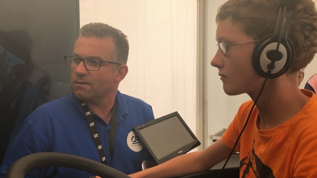 Terres de Jim : animation simulateur tracteur