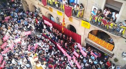 'Els segadors' a la plaça Major de Solsona