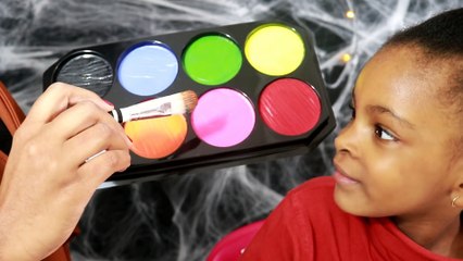 LA CITROUILLE D'HALLOWEEN Maquillage pour enfant (Halloween Make up for kid) (2)