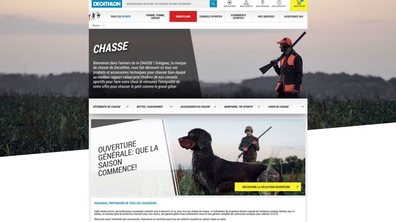 Une pétition contre les rayons “chasse” dans les magasins