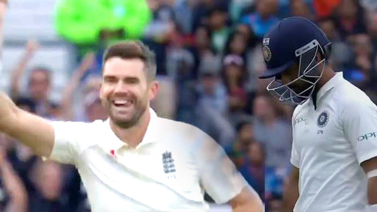 India Vs England 5th Test: Ajinkya Rahane out for Duck by James Anderson | वनइंडिया हिंदी