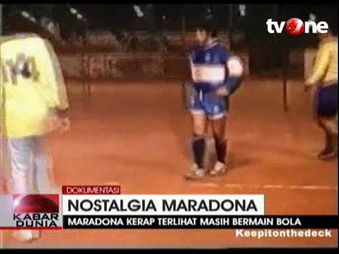 Aksi Maradona Muda di Lapangan Futsal