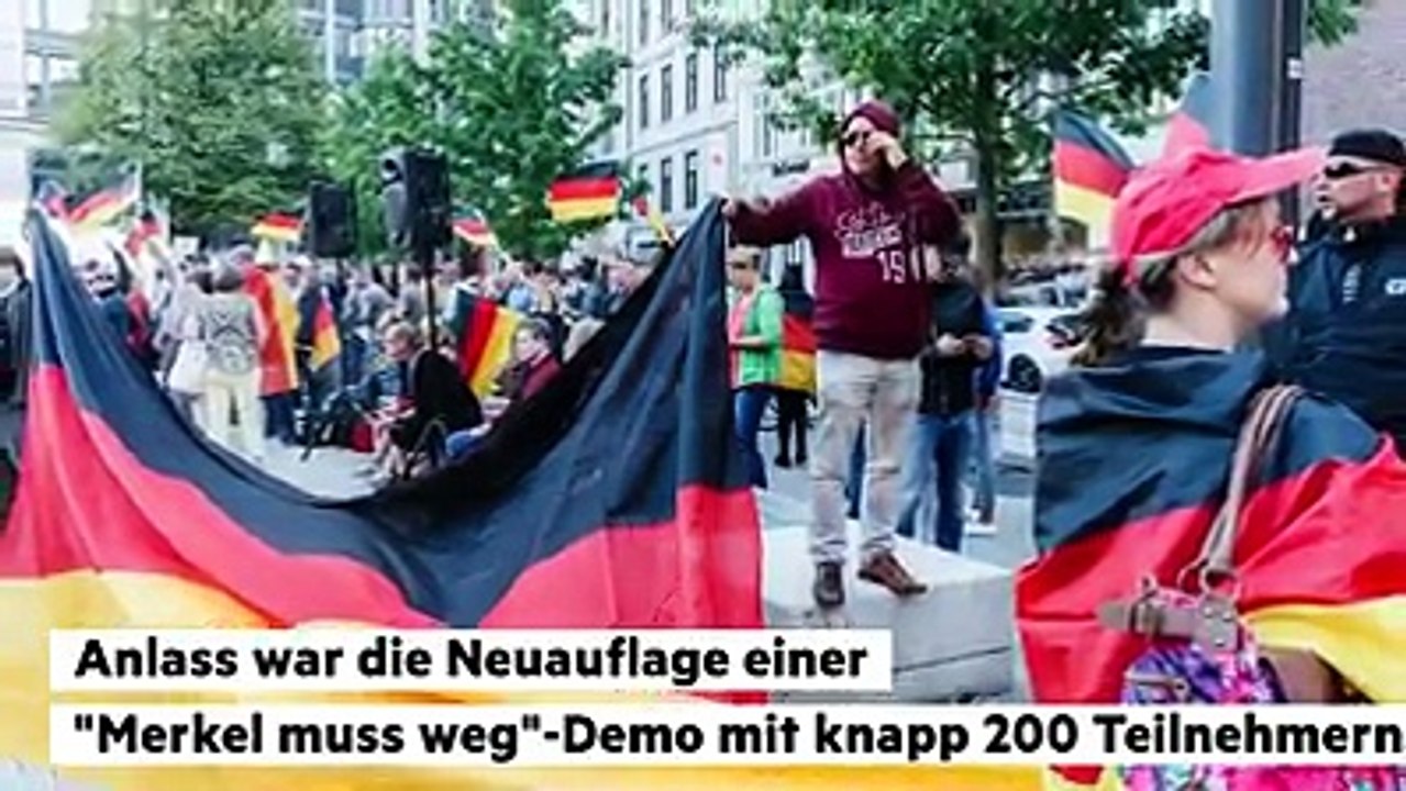 10.000 Hamburger haben heute gegen eine 'Merkel-muss-weg'-Demo protestiert – und ein lautes Zeichen gegen Rechts gesetzt.