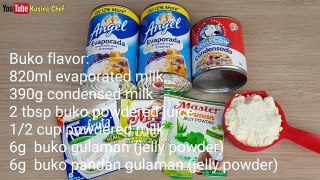 How to make flavored Milk | Jelly recipe (Gulaman recipe)