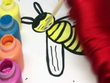 Bee coloring and drawing Learn colors for Kids | Toy Art