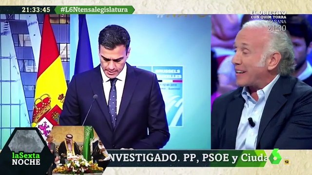 Eduardo Inda debate en la Sexta Noche sobre el pacto Iglesias-Sánchez