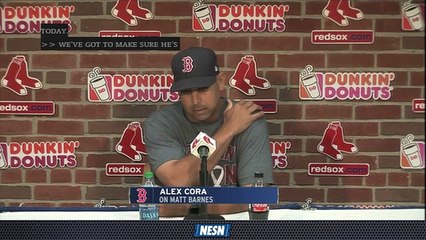 Gameday: Red Sox reliever Matt Barnes talks about hip injury