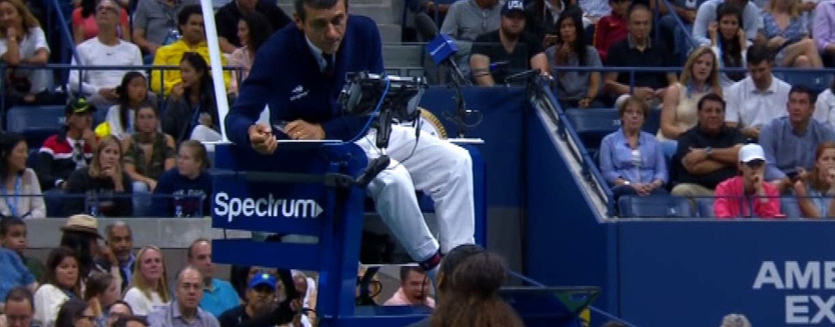 ⁣Serena Williams Angry Reaction on Carlos Ramos