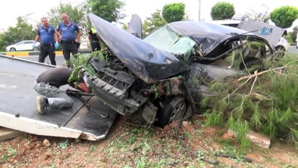 Gaziantep’te trafik kazası : 2 yaralı