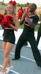 College football cheerleader's outrageously happy routine goes viral