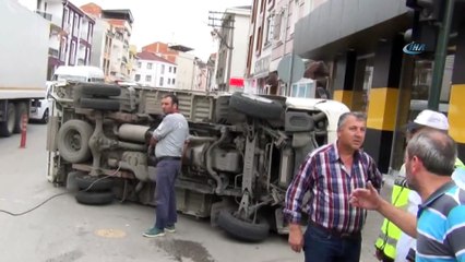 İnegöl'de yürekleri ağza getiren kaza