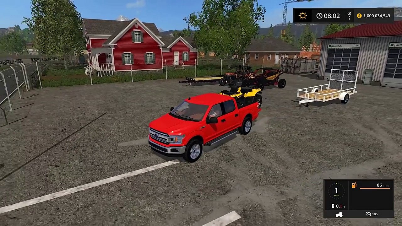 CAMPING IN MUDDY LANE FOREST! NEW POLARIS RANGER, 2018 F-350 & MORE | FARMING SIMULATOR 2017