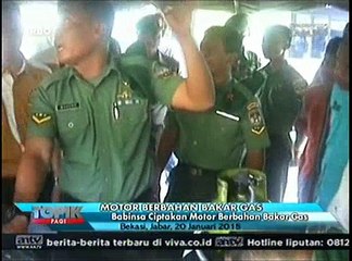 Personel TNI Ciptakan Motor Berbahan Bakar Gas Elpiji