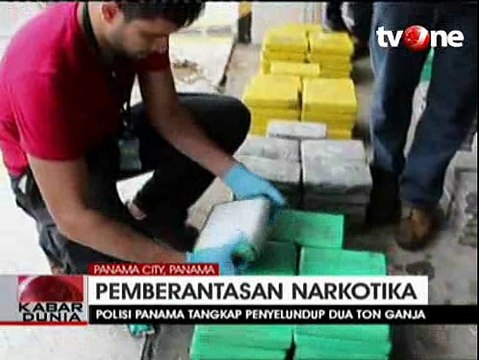 Polisi Panama Tangkap Penyelundup Dua Ton Ganja