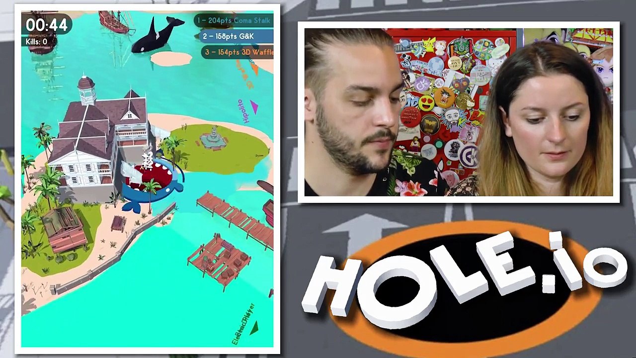 DEUX NOUVELLES MAPS !  (PIRATES ET VILLE FUTURISTE)| HOLE.IO FR