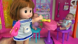 Baby Doll house and kitchen cooking food play