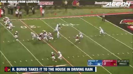 Louisville's Rodjay Burns Returns Punt For TD In Driving Rain