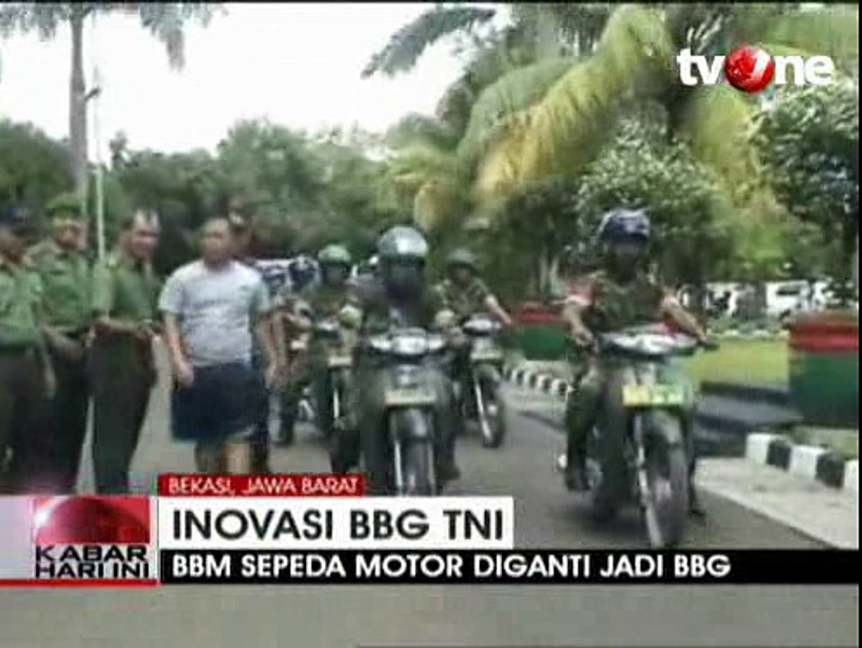 Anggota TNI Gunakan BBG untuk Kendaraan Dinas