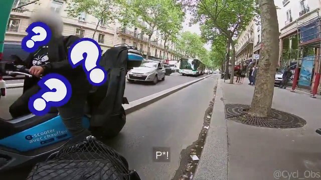 [VIDEO] Paris: le ras-le-bol des vélos face aux scooters sur les pistes cyclables