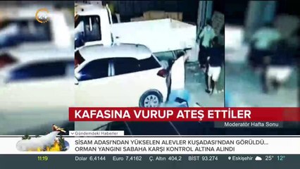 Kafasına vurup ateş ettiler