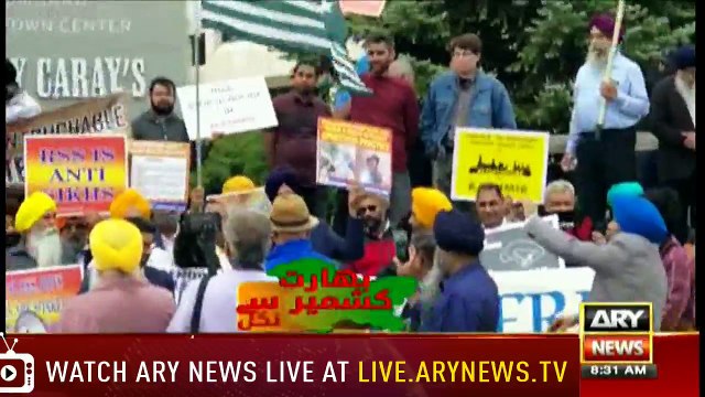 بھارت کے مشکلات میں اضافہ، سکھ رہنماؤں کا الگ ملک ’’خالصتان‘‘ کا مطالبہ،کشمیر سمیت خالصتان کی آزادی کے لئے امریکہ میں احتجاجی مظاہرہ