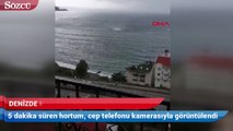 Giresun’da denizde oluşan hortum korkuttu