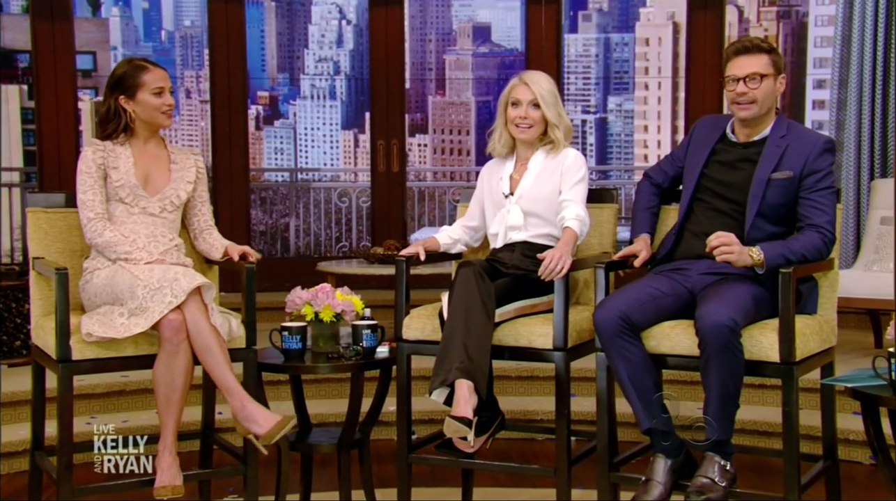 Alicia Vikander - Live With Kelly & Ryan - 3-14-2018