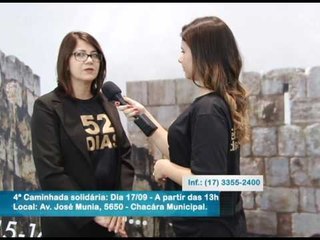 Dia 17/09 - Quarta Caminhada Solidária com Testemunho de Vida de Bispa Cléo