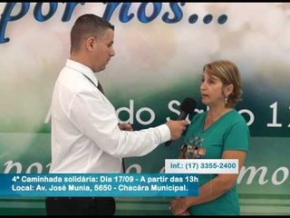 Vem aí a 4ª Caminhada Solidária - Dia 17/09/2016