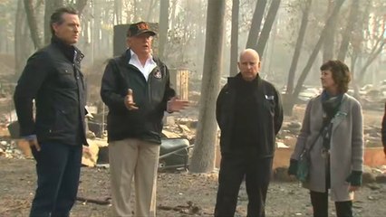 Trump tours fire-ravaged California