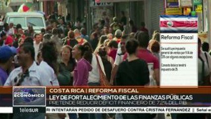 Costa Rica: continúa controversia por la reforma fiscal
