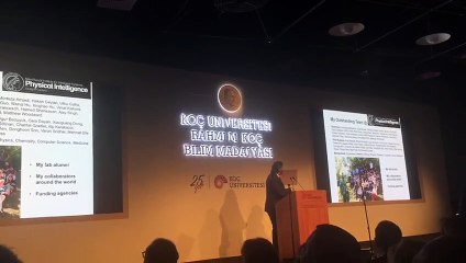 3. Rahmi Koç Bilim Madalyası'nı alan Prof. Metin Sitti'den ekibine ve ailesine teşekkür