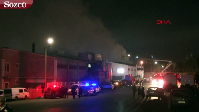 Tuzla’da boya fabrikasında yangın
