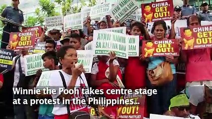 Protest in Manila against Chinese President Xi's state visit (2)