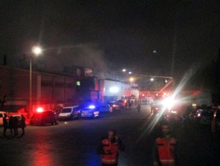 Plastik Boya Fabrikasında Korkutan Yangın