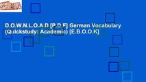 D.O.W.N.L.O.A.D [P.D.F] German Vocabulary (Quickstudy: Academic) [E.B.O.O.K]